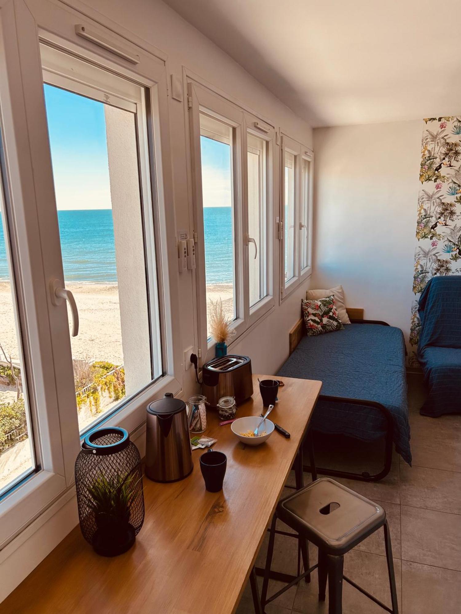 Estudio 1Ere Ligne Vue Mer ,Place De Parking Privee Acces A La Plage De La Residence 3Eme Etage Palavas-les-Flots Exterior photo